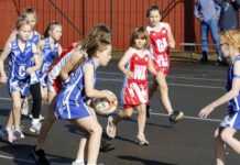 Junior netball and football on Kangaroo Island
