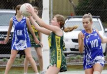 Wintery conditions at Penneshaw for KI netballers