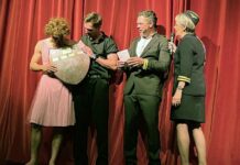 Club players show off on stage for Panther Night