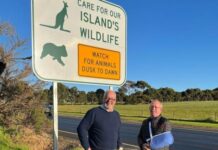 Signing up to prevent wildlife deaths on Kangaroo Island