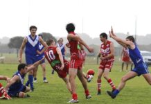 A Grade football action at Wisanger : PHOTOS