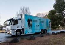 Services Australia 20-tonne-truck service centre to visit Kingscote and Penneshaw