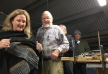 Sharkie visits RIG shed, hears from constituents on KI