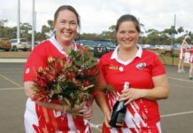 Kimberley Windsor, Meika Dunstan celebrate 200 games with Parndana netball: PHOTOS