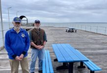 Lions install seating, tables on refurbished Kingscote jetty