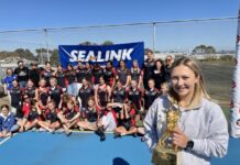 Netball star Georgie Horjus brings home the Adelaide Thunderbirds’ trophy