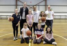 Adelaide Lightning hold girls’ basketball clinic on KI: PHOTOS