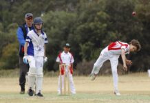 Junior cricket action between Parndana and Wisanger: PHOTOS