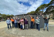 Emu Bay community secures its own safety with big fire-fighting water tank