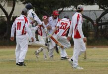 Senior cricket action at Parndana on Kangaroo Island: PHOTOS