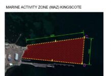 Exclusion zone around Kingscote wharf, jetty area for desalination pipe works