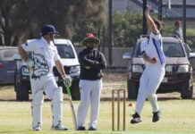 Senior cricket action: MacGillivray versus Kingscote