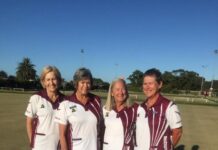 Kangaroo Island lady bowlers play In round robin at Lockleys