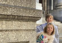 Leon’s first local visitors in new office