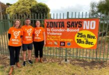 Zonta rallies against domestic violence