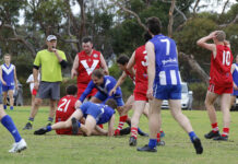 Parndana hosts Wisanger in KI senior footy – action photos by Maggie