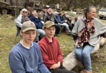 Rebuild Independence Group holds annual bonfire; work on boats progresses