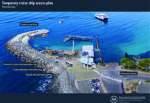 Cruise ship tenders to dock at Penneshaw breakwater