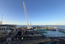 Anchor blocks being built at Penneshaw port