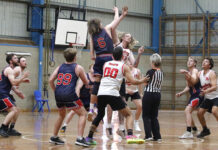 A Men’s basketball action from Week 4