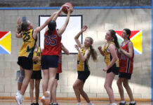 Under 17 basketball action from Week 4