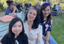 Kangaroo Island residents enjoying the Penneshaw carols: PHOTOS