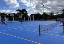 New tennis courts at Parndana play a treat