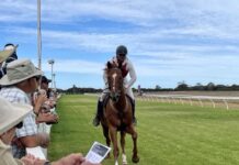 Three-legged human racing at KI’s January picnic races