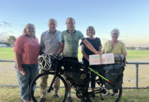 Nic Tremaine visits Port Elliot going the Distance for Dementia