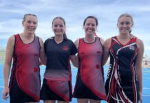 Watching netball as families play together: PHOTOS