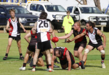 Entertaining B-Grade match between Kingscote and Western Districts