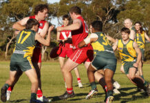 A Grade football action from Parndana: PHOTOS