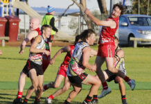 Indigenous Round A Grade action from Wisanger, Kingscote: PHOTOS