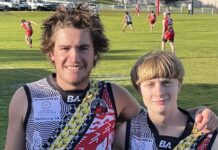 Special football jumpers for First Nations Round on Kangaroo Island