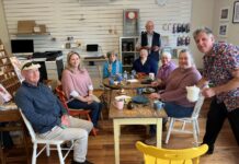 Sharkie visits KI for first time since being reelected, holds remote meetings