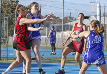 Kangaroo Island netball Round 9 action at Kingscote: PHOTOS