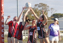 C Grade netball action from Kingscote: PHOTOS
