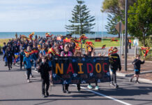 Marching together in Victor Harbor for NAIDOC Week celebrations