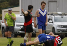 KIFL A Grade prelim final action from Parndana: PHOTOS