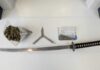 36 cannabis plants, flick knife, samurai sword, ammunition seized at Kingscote address