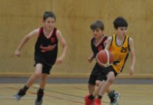 KI basketball hoops at Penneshaw: PHOTOS