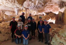 KI’s Young Environmental Leaders go underground at Kelly Hill Caves