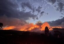 Major fire at Tooperang controlled, but now fear of flare ups