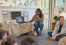 Legendary beach rubbish collector inspires Parndana Kindergarten students