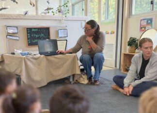 Legendary beach rubbish collector inspires Parndana Kindergarten students