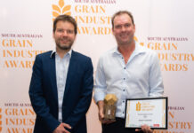 Grant Pontifex wins Sustainability prize at SA Grain Industry Awards