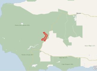 321-hectare prescribed burn at Ravine des Casoars wilderness area