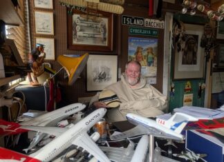 Harry’s Headwear man cave a treasure trove of memorabilia