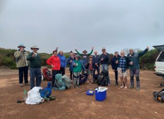 Brisk, blustery trek for KI Walking Club