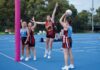 Netballers in action at SA Masters Games